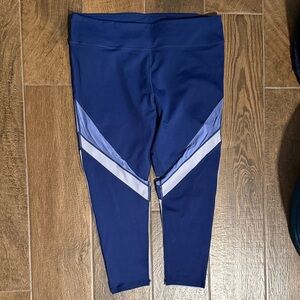 Fabletics Blue and Grey Athletic Leggings